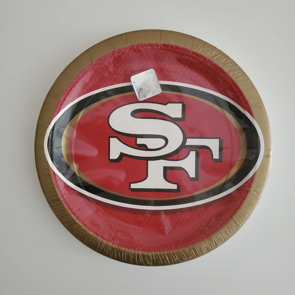 NFL San Francisco 49ers 9-inch Paper Plates | 1 Pkg | 18 Ct./Pkg